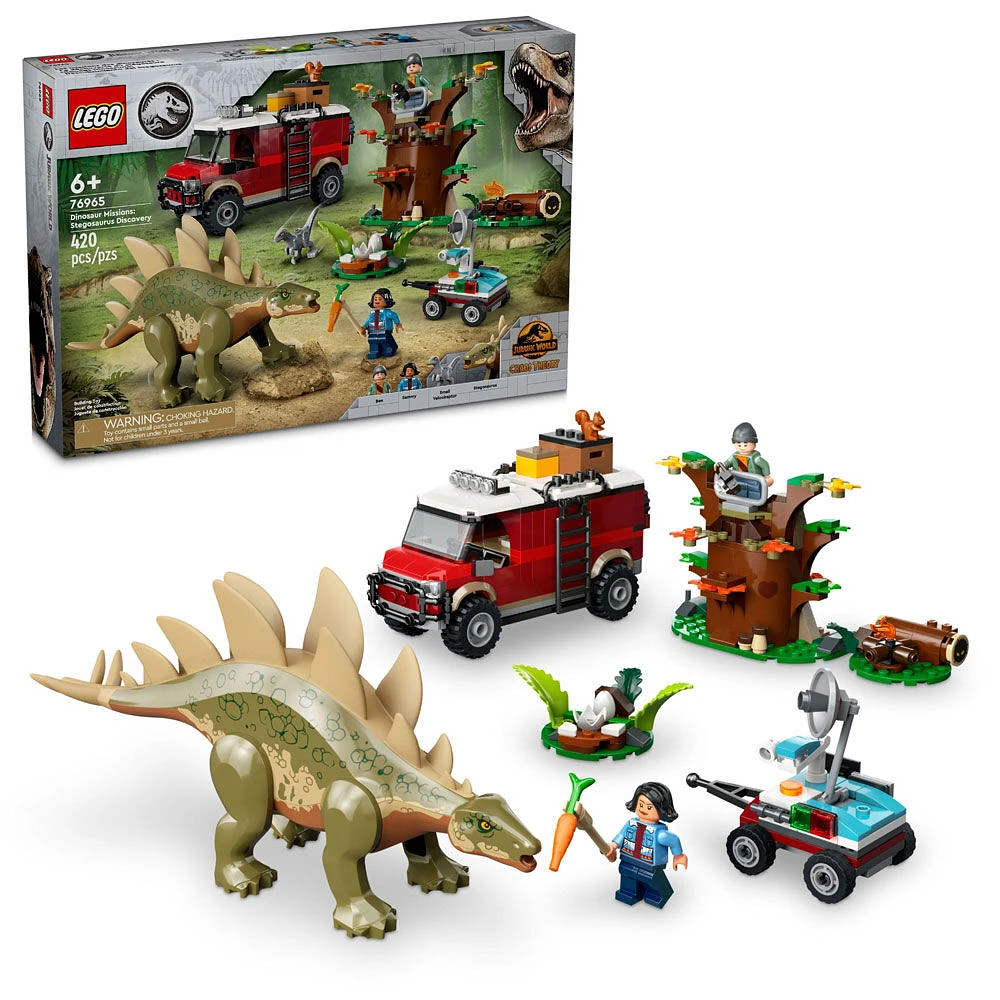 LEGO Jurassic World Les missions des dinosaures : La découverte du stégosaure 76965