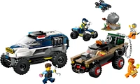 LEGO City La poursuite en voiture de police tout-terrain, Ensemble de jouet de véhicule pour 6 ans et plus 60449