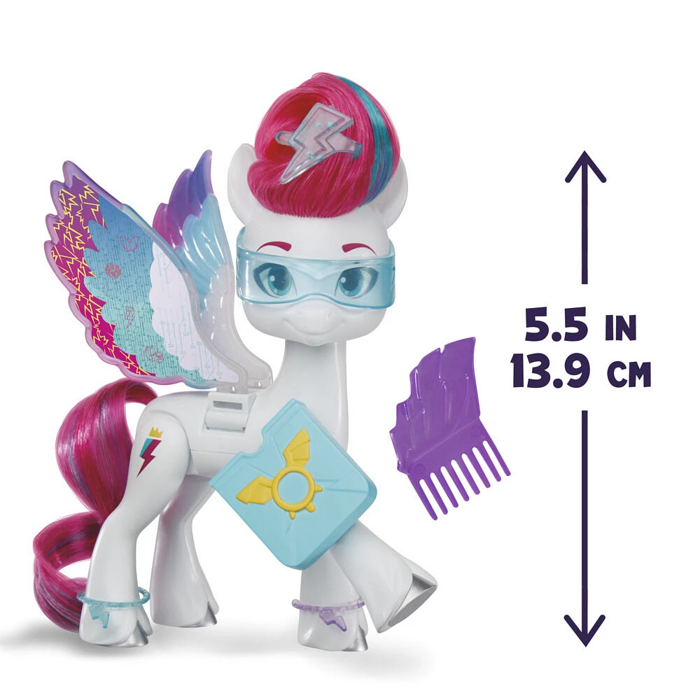 My Little Pony Zipp Storm Ailes magiques, pégase My Little Pony de 14 cm avec accessoires