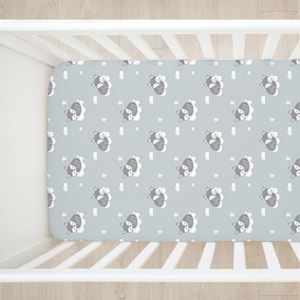 Koala Baby 2 Pack Flannel Sheet Sleepy Fox/Chevron