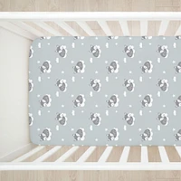 Lot de 2 draps en flanelle Koala Baby Sleepy Fox/Chevron