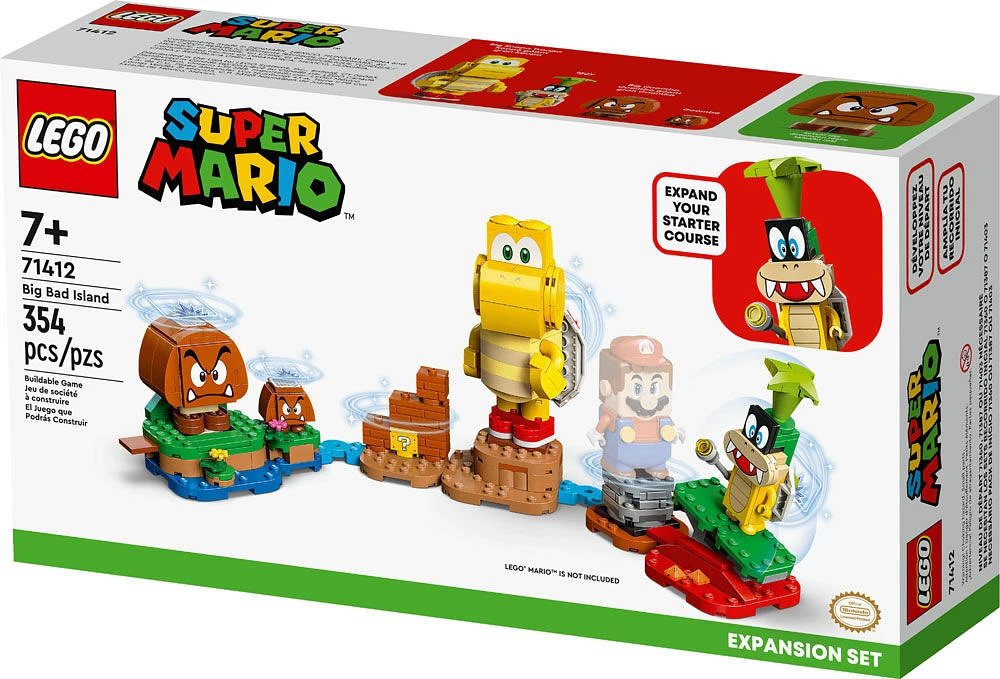 LEGO Super Mario Big Bad Island Expansion Set 71412 Building Kit (354 Pieces)