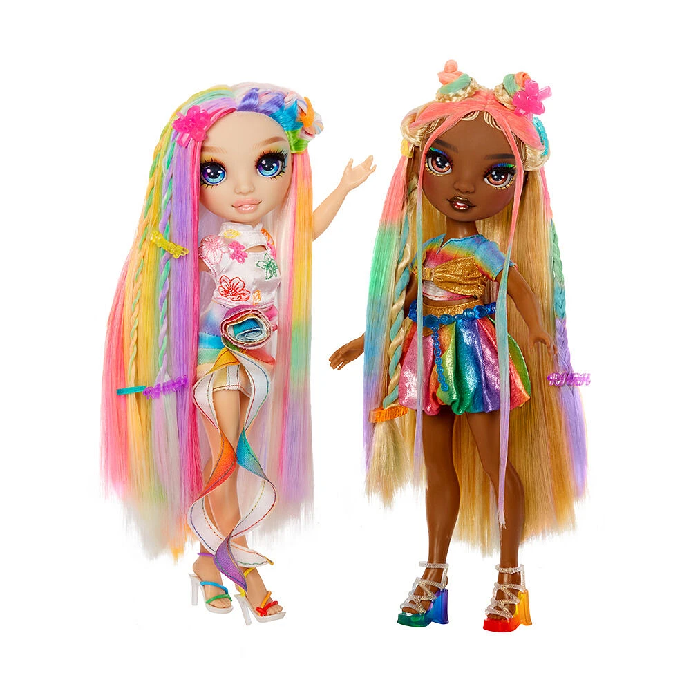 Rainbow High Hair Chalk & Style Meline - Rainbow & Gold 11" Doll