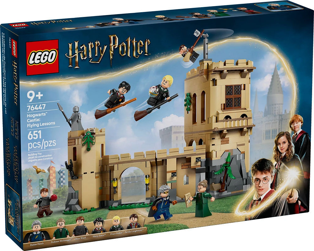 LEGO Harry Potter Le château de Poudlard : les leçons de vol, Ensemble d'aventure, Cadeau de sorciers pour enfants 76447