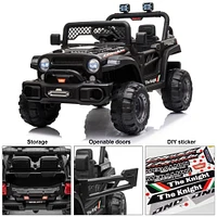 Voltz Toys Jeep with Remote, Black