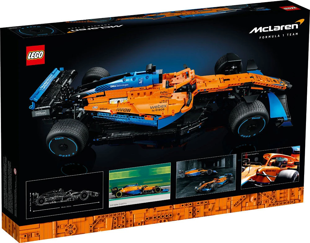 LEGO Technic La voiture de course McLaren Formula 1 42141 Ensemble de construction de modèle (1 432 pièces).