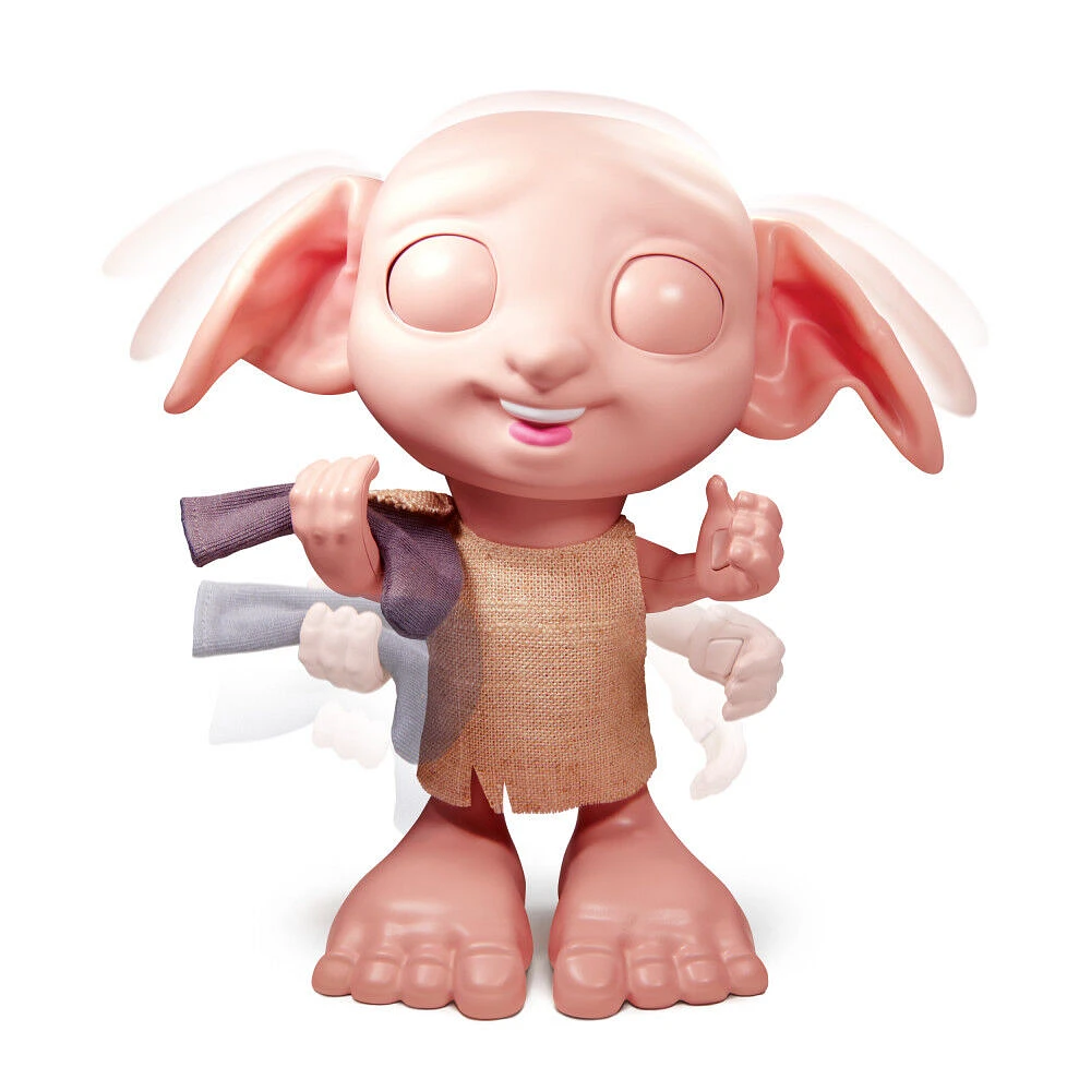 Wizarding World Harry Potter, Poupée interactive Magical Dobby avec chaussette, plus de 30 sons et répliques, 21,6 cm