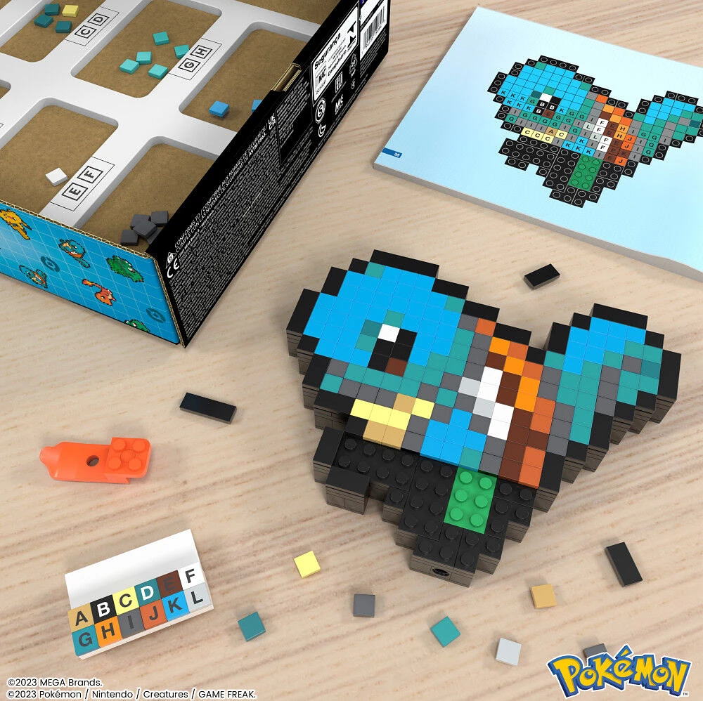 MEGA - Pokémon - Coffret de construction - Carapuce (367 pces), rétro