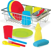 Melissa and Doug - Let's Play House! Wash & Dry Dish Set