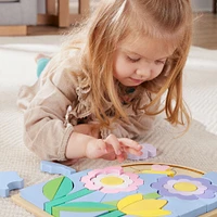 Casse-tête de fleurs en bois Fisher-Price, pour enfants d'âge préscolaire, 37 éléments en bois