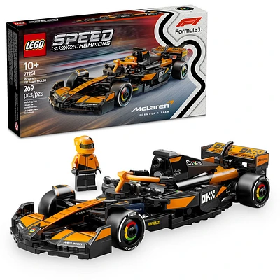 LEGO Speed Champions Voiture de course McLaren F1 Team MCL38, Ensemble de véhicule et de pilote 77251