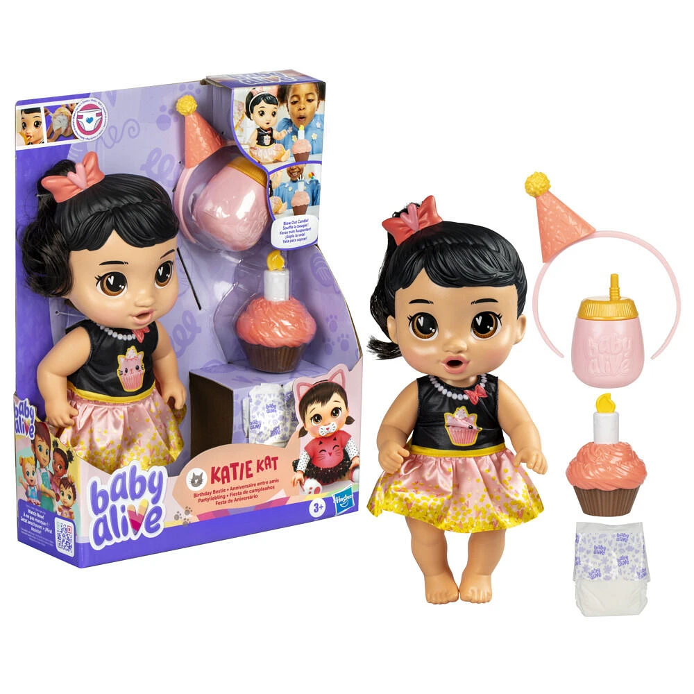 Baby Alive Birthday Bestie Katie Kat Baby Doll - R Exclusive