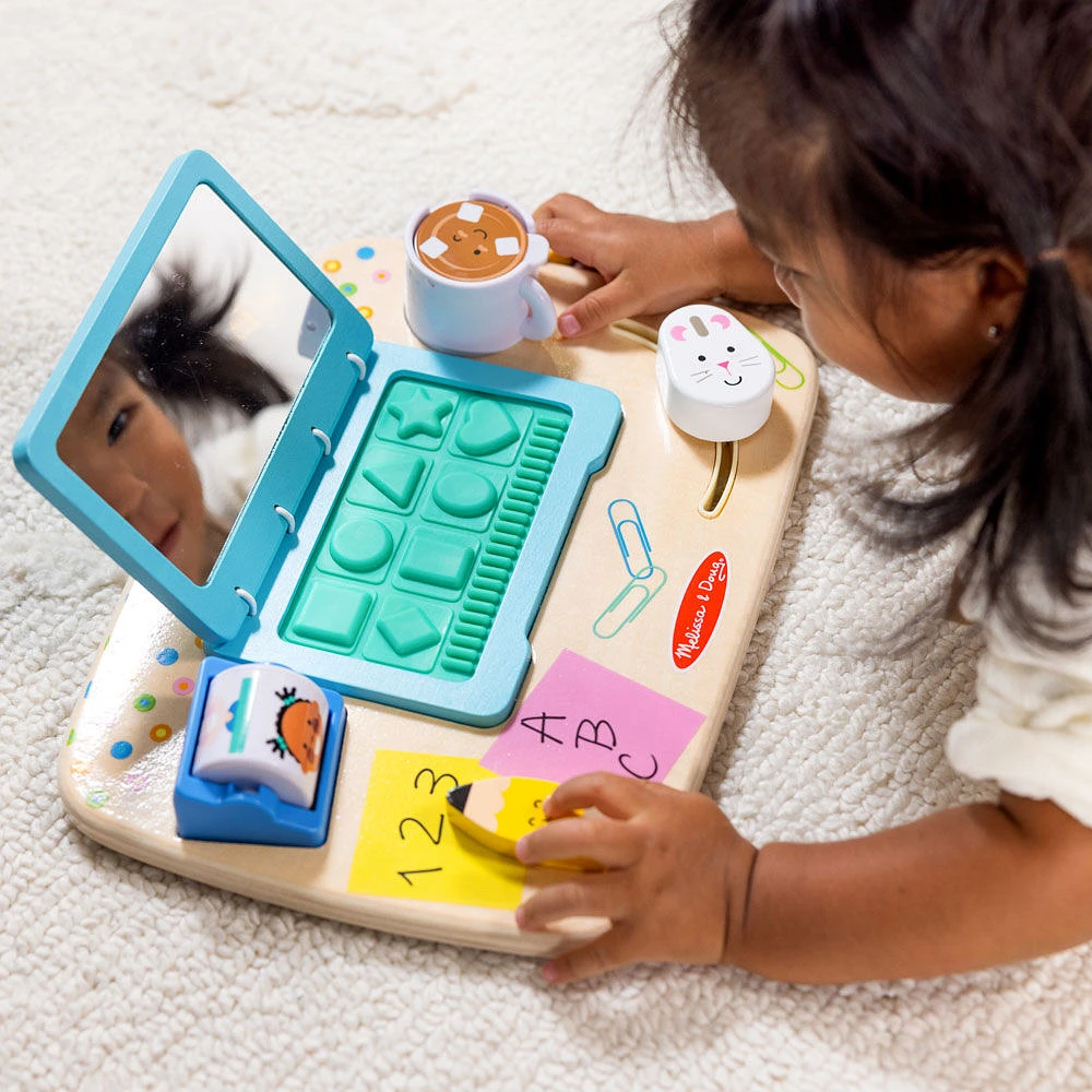 Wooden Work and Play Desktop Activity Board