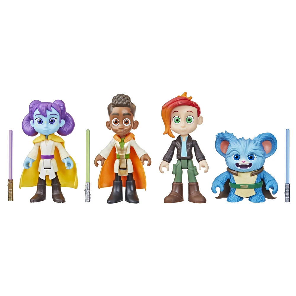 Star Wars Young Jedi Adventures Jedi Hero Collection, 4-Pack Action Figures - R Exclusive