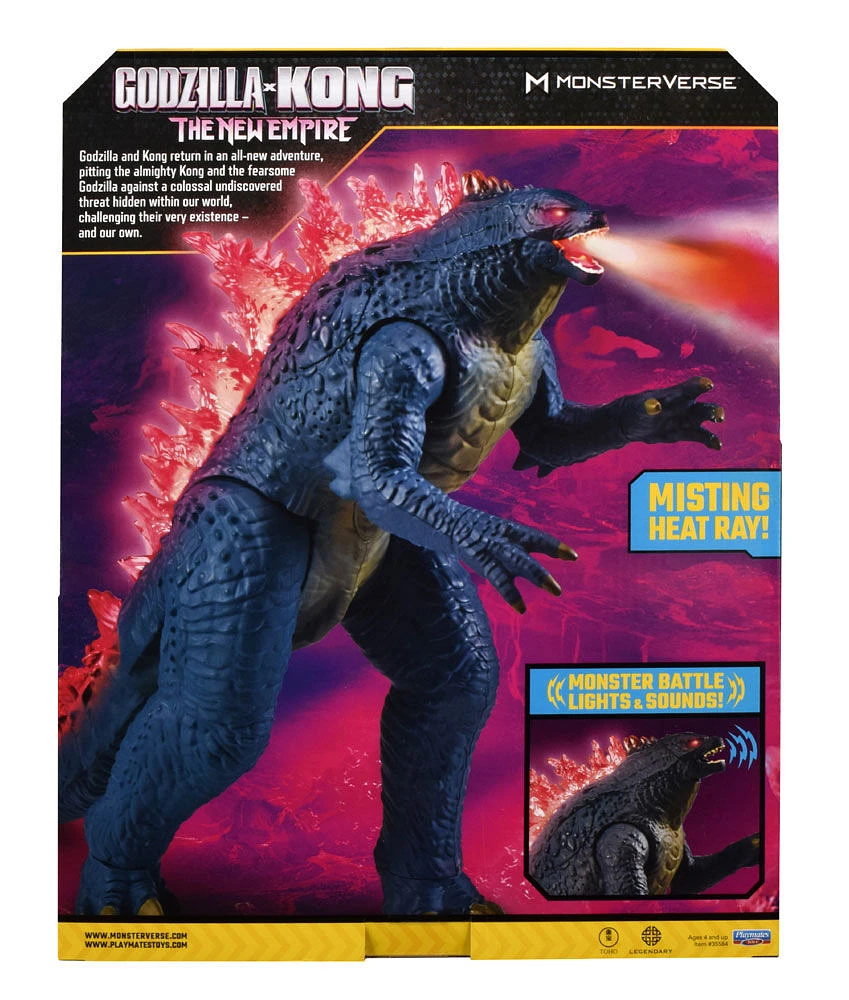 Godzilla x Kong: 13" Mega Deluxe Heat Ray Misting Breath Godzilla Figure