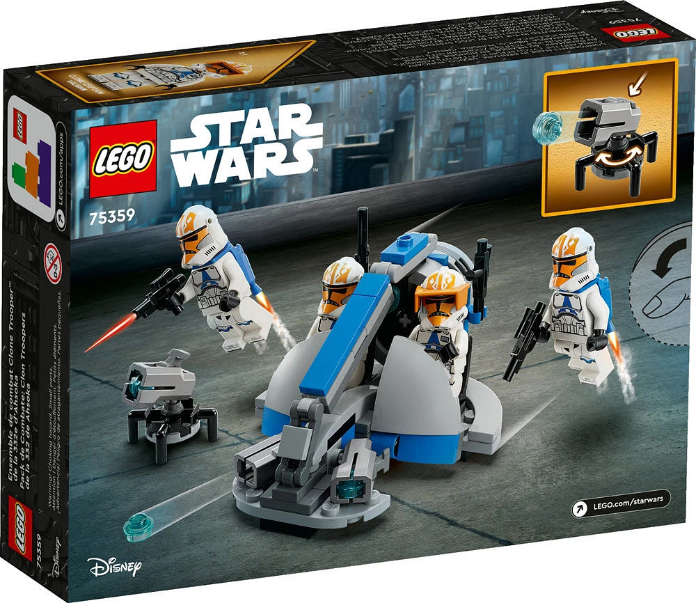 LEGO Star Wars Ensemble de combat Clone Trooper de la 332e d'Ahsoka 75359 (108 pièces)