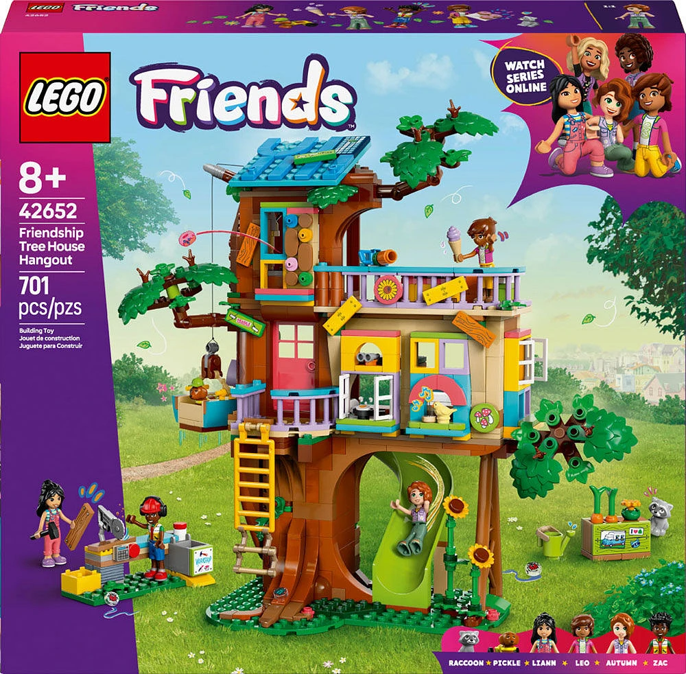 LEGO Friends Friendship Tree House Hangout - Building Toy Playset for Kids with 4 Minidolls - 42652