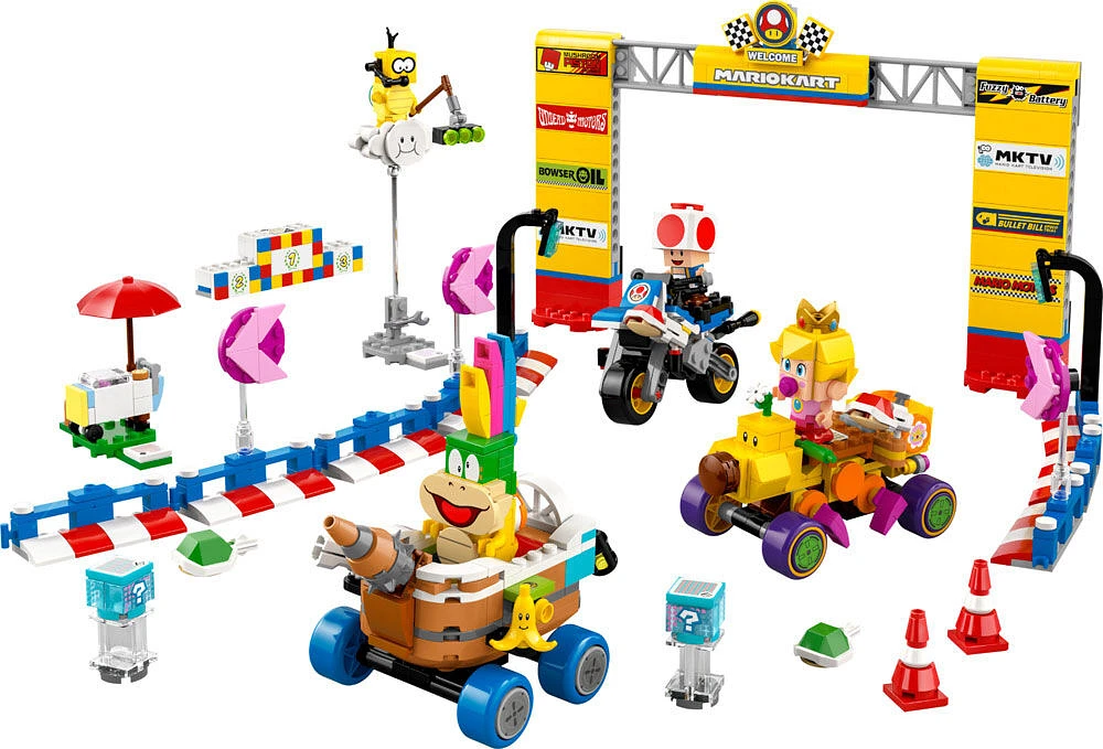 LEGO Super Mario: Mario Kart Baby Peach & Grand Prix Set Home Circuit - Nintendo Building Toy - 72036