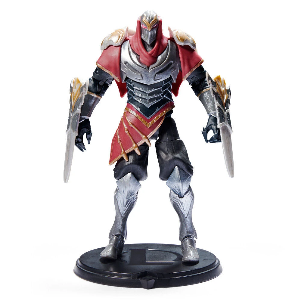 League of Legends, 6-Inch Zed Collectible Figure w/ Premium Details and 2 Accessories, The Champion Collection, Collector Grade
