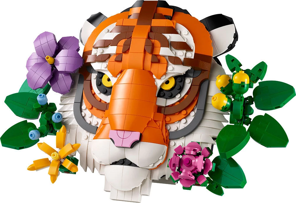LEGO Art The Fauna Collection - Tiger,  DIY Set for Adults 18+ - New Home Housewarming Gift - 31217