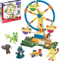 MEGA Pokémon Ferris Wheel Fun Building Toy Kit, with 4 Action Figures (393 Pieces) for Kids