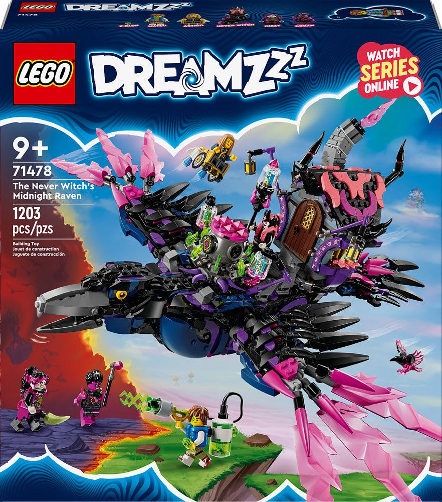 Jouet LEGO DREAMZzz Le corbeau de nuit de la Sorcière des cauchemars 71478