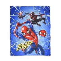Ensemble de 3 pièces de literie Spiderman de Marvel pour lit de tout-petit avec couette réversible, drap-housse et taie d'oreiller par Nemcor