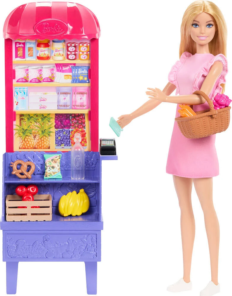 Barbie and Teresa Recipe for Friendship Malibu at the Market Doll & Playset with 11 Accessories