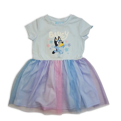 Bluey Short Sleeve Tutu Dress
