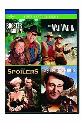 Rooster Cogburn / The War Wagon / The Spoilers (1942) / Shepherd of the Hills Four Feature Films