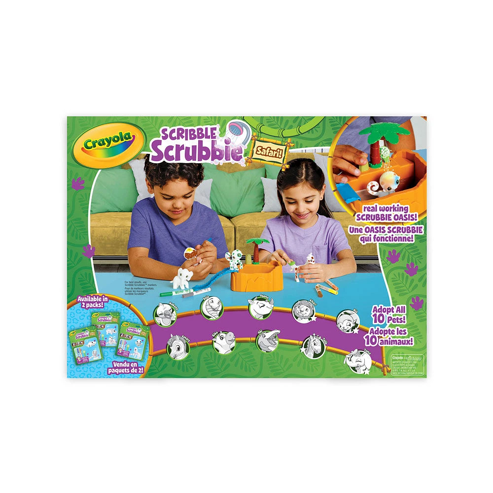 Crayola Scribble Scrubbie Safari Animal Play Set