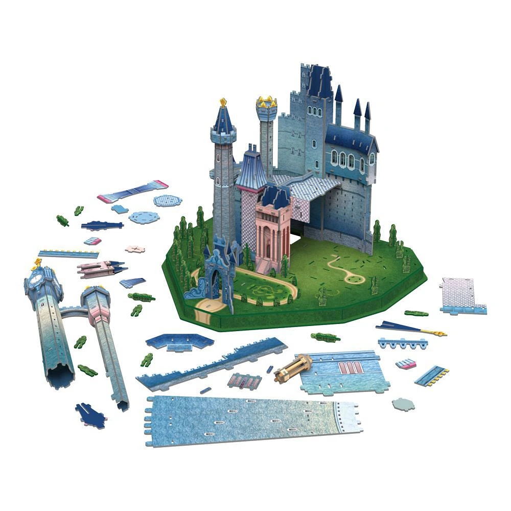 4D Build, Disney Princess, Château de Cendrillon, Puzzle 3D en papier, 300 pièces