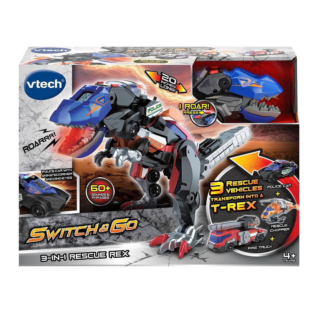 VTech Switch & Go Trio, le méga T-Rex SOS 3 en 1