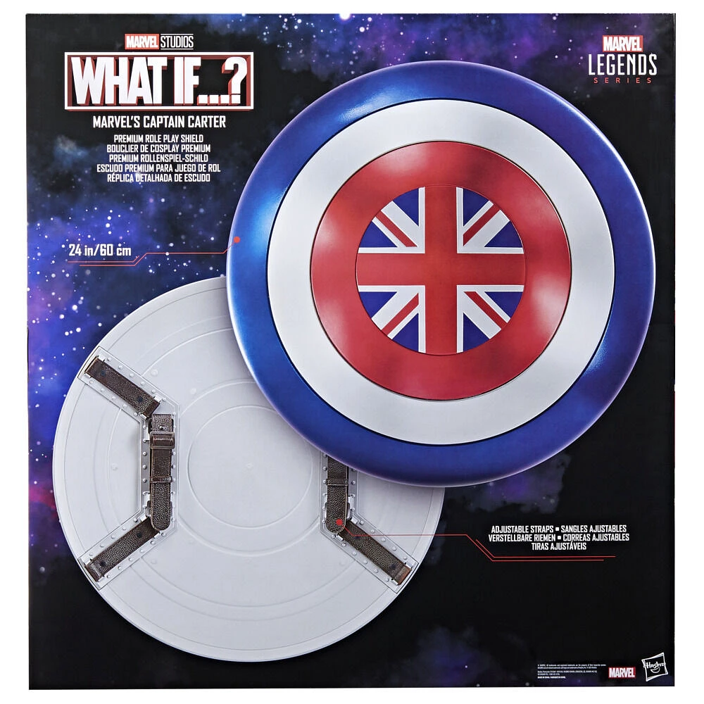 Marvel Legends Series, bouclier de cosplay premium de Captain Carter, équipement de cosplay pour adultes