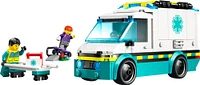 LEGO City L'ambulance d'urgence, ensemble de construction de camion pour amateurs de modèles de véhicules âgés de 5 ans et plus 60451