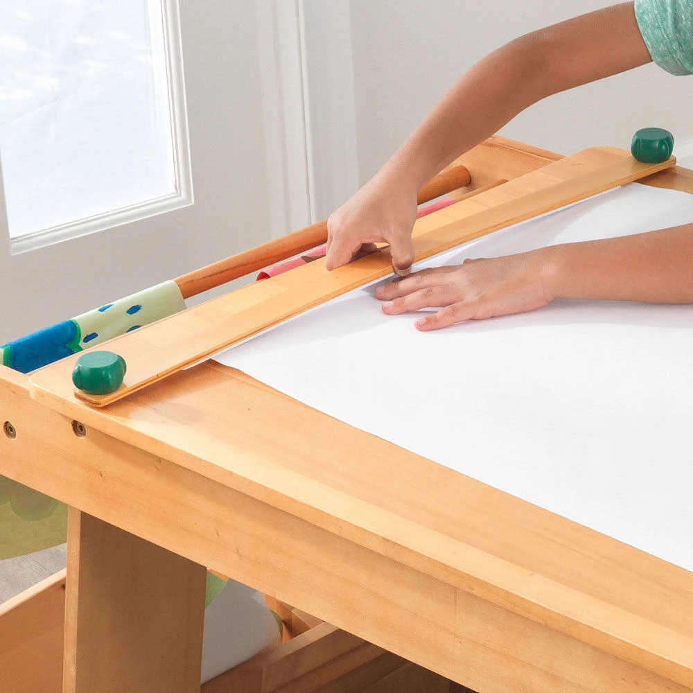 Art Table with Drying Rack and Storage