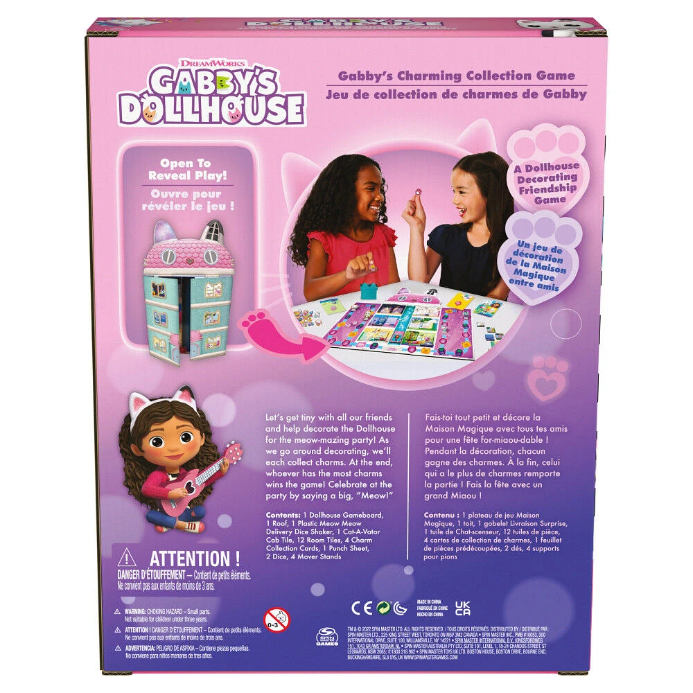 Gabby's Dollhouse, Charming Collection Game Board Game for Kids Based on the Netflix Original Series Gabby's Dollhouse Toys