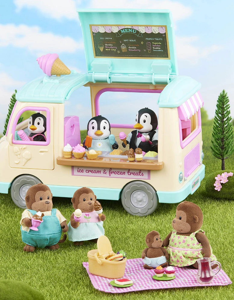 Li'l Woodzeez Scoops Ice Cream Truck Playset