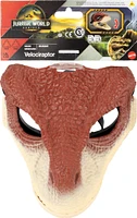 Jurassic World Rebirth Raptor Dinosaur Mask, Role-Play Head Wear, Movie-Inspired Costume Gear