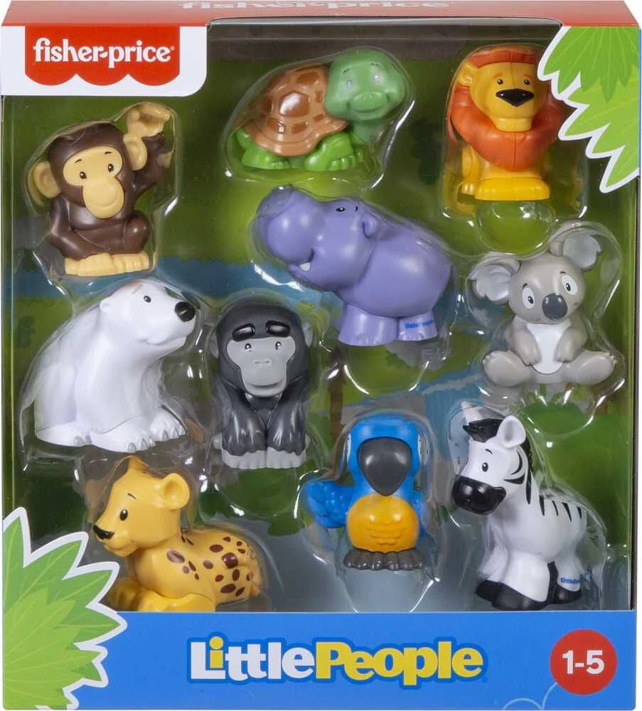 Fisher-Price Little People Coffret de 10 figurines d'animaux