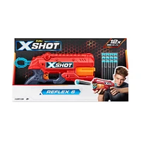 Ensemble combo de lance-fléchettes X-Shot Excel Reflex 6 (16 fléchettes en mousse) par ZURU