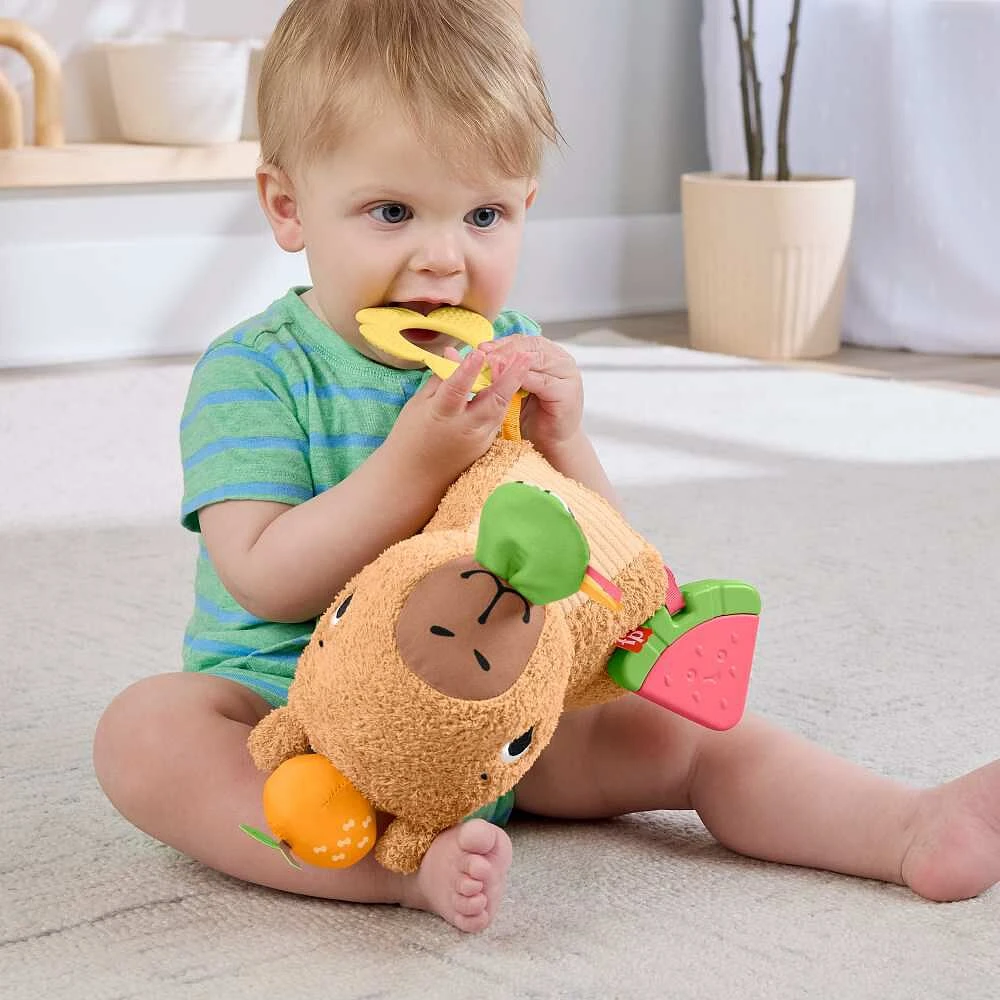 Fisher-Price Capy Gourmand Doux, jouet sensoriel pour nouveau-nés