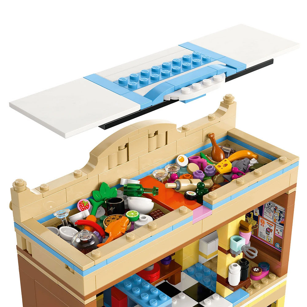 LEGO Friends Le restaurant et l'école de cuisine, Jeu de simulation, Ensemble de construction de jouet de jeu de rôle 42655