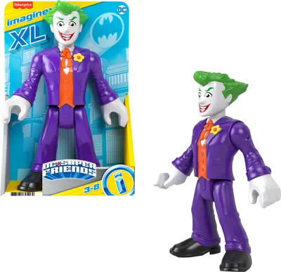 Fisher-Price Imaginext DC Super Friends The Joker XL 10-Inch Poseable Figure for Preschool Kids