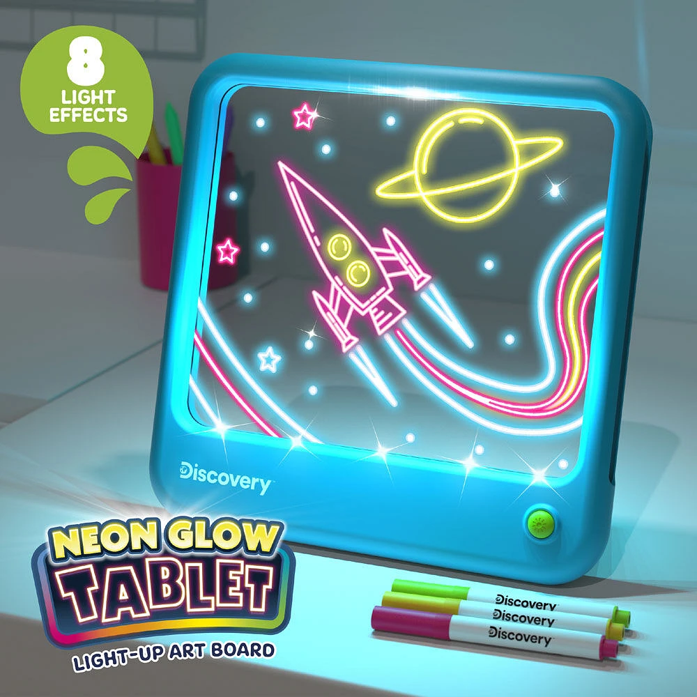 Tableau d'art lumineux de la tablette Discovery Neon Glow