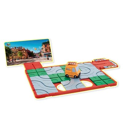 EPOCH Games Super Mario Route 'n Go, Tabletop Skill and Action Game with Collectible Super Mario Action Figures