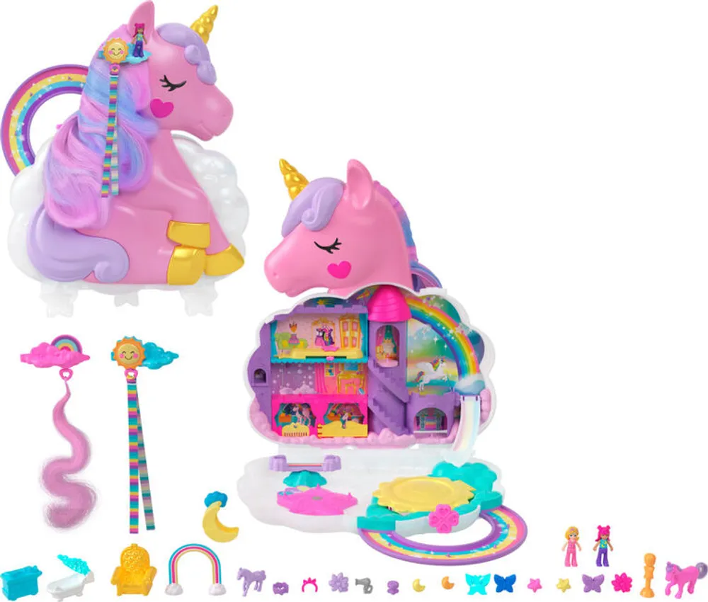 Polly Pocket & DreamWorks Trolls Compact Playset with Poppy