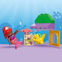 LEGO DUPLO Disney Ariel and Flounder's Café Stand, The Little Mermaid Toys, Kids Learning Toy, 10420