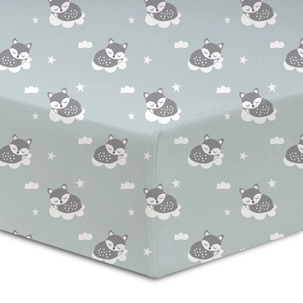 Koala Baby Lot de 1 drap en flanelle Sleepy Fox