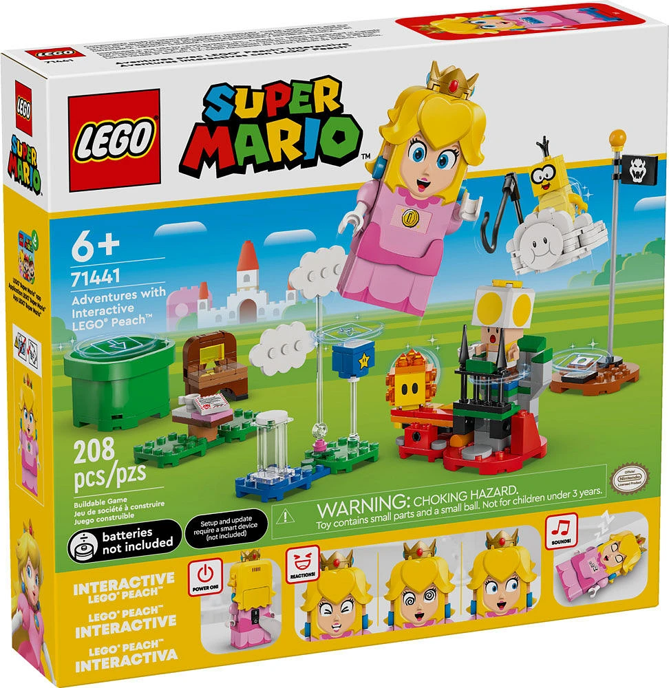 LEGO Super Mario Adventures with Interactive LEGO Peach Princess Toy Gift for Kids, Super Mario Playset, 71441